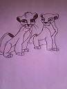 Cub Nala and Simba 