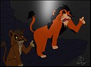 Scar, donnant des ordres à ses esclaves...