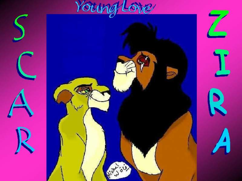 Young Love--Scar and Zira