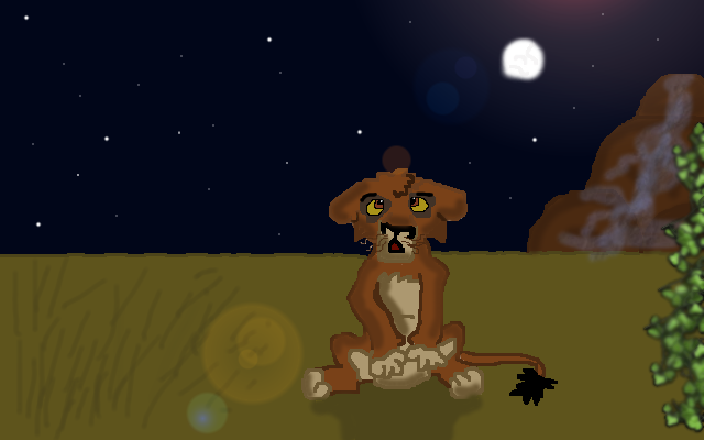 Nuka and the moon