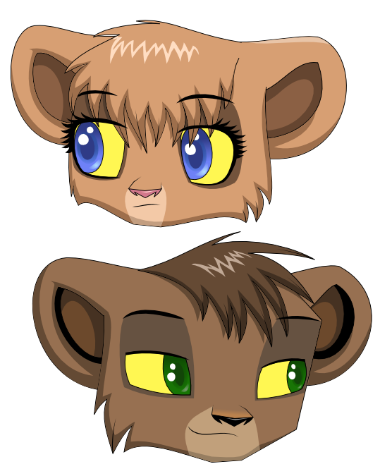Anime Vitani and Kovu