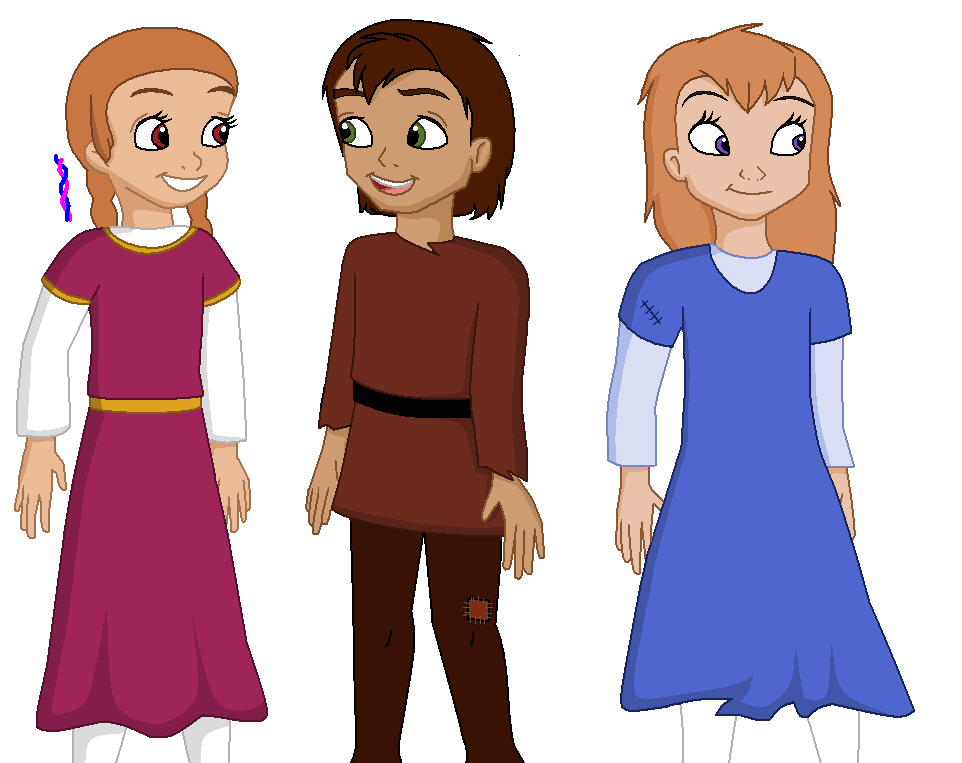 Human Kiara, Kovu and Vitani
