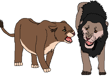Art Trade w/ DakotaWereWolf ~ Adanna & Gunju