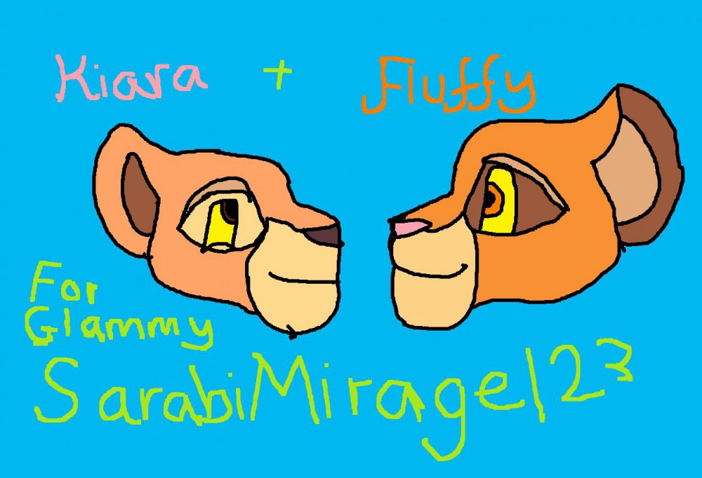 Kiara and Fluffy for Glammy