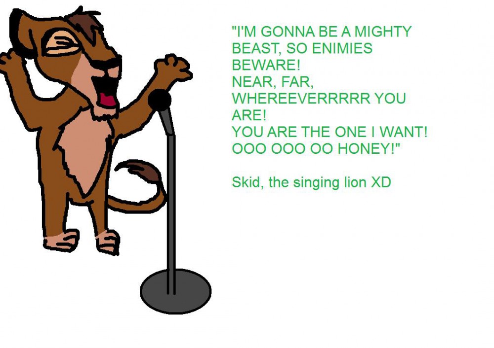 Skid singing XD