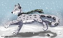 In the snow