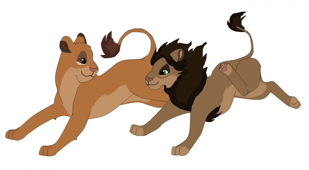 Sarabi and her brother Jambo
