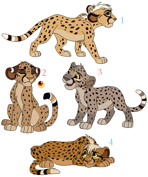 Cheetah adoptables [CLOSED]
