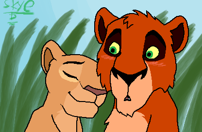 Scar and Sarafina as cubs