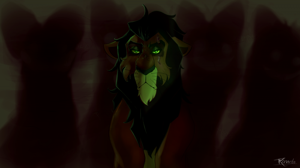 The lion who arranges the blocks