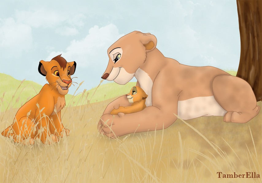 Kiara, Kopa, and Nala