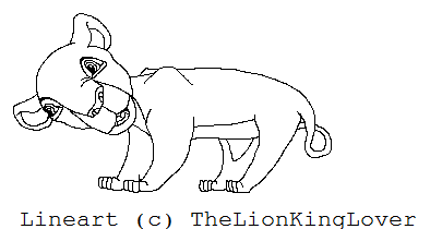 Lioness lineart