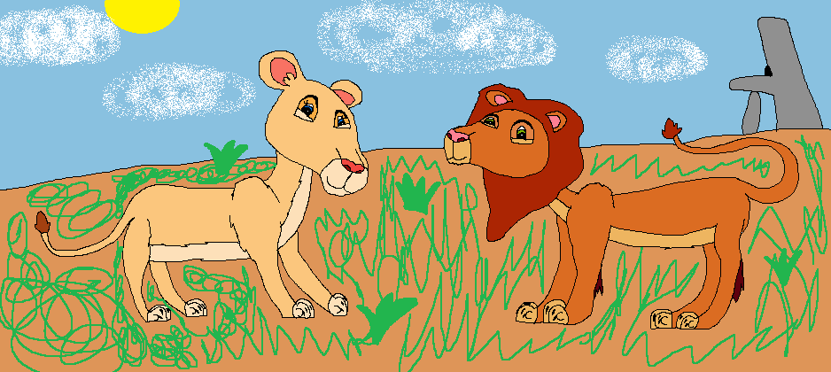 Lion & Lioness meet