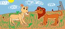 Lion & Lioness meet