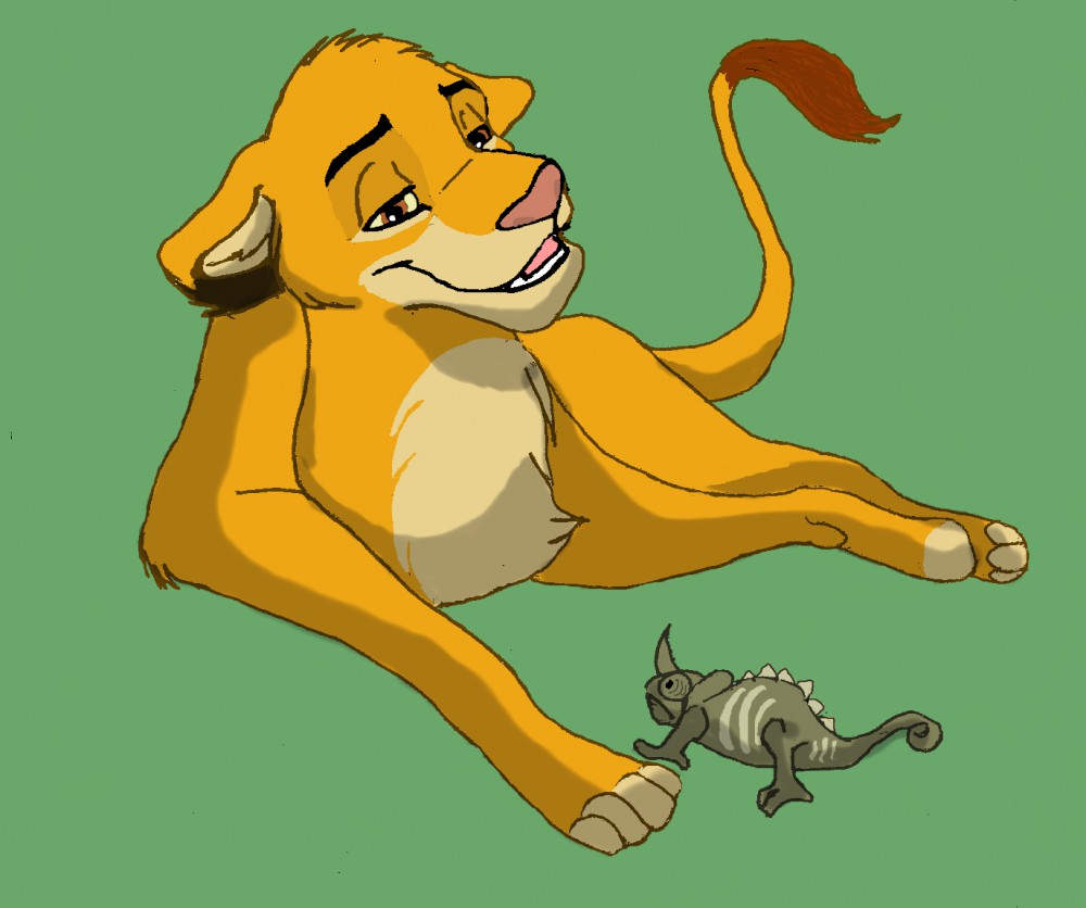 Simba and the Chameleon