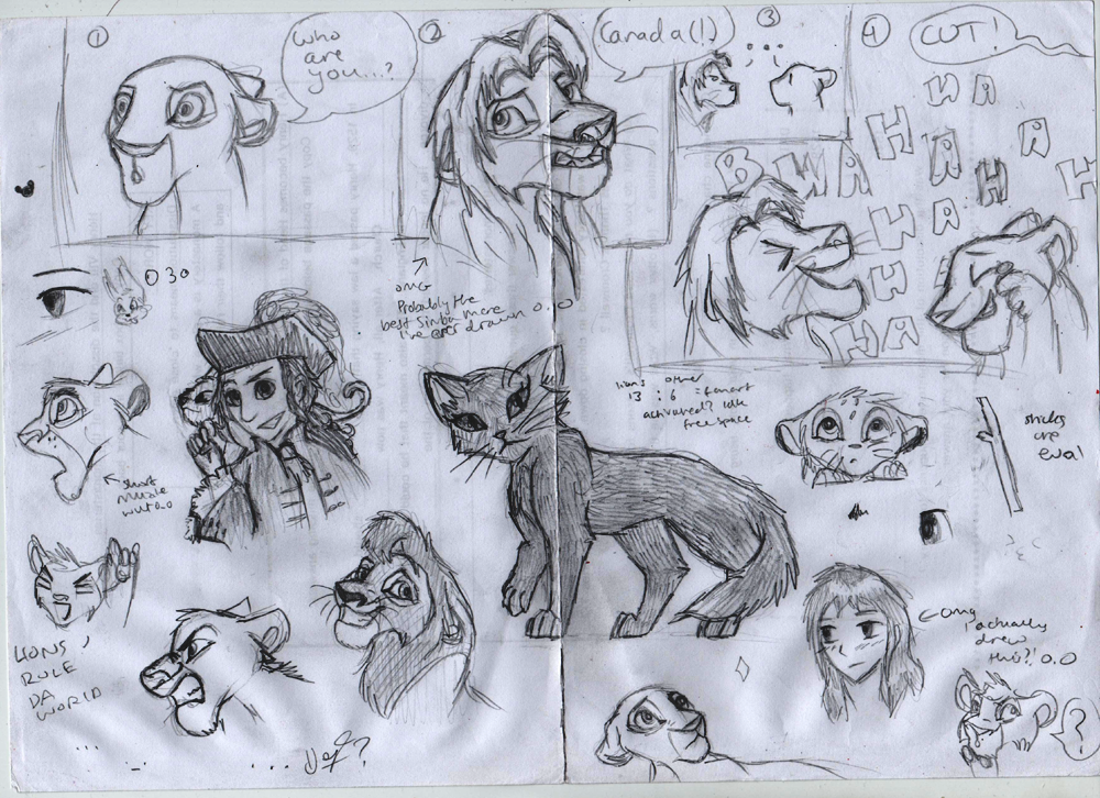 doodles+mini comic? idk