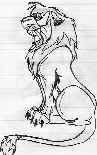 Lion Lineart!!!!!!