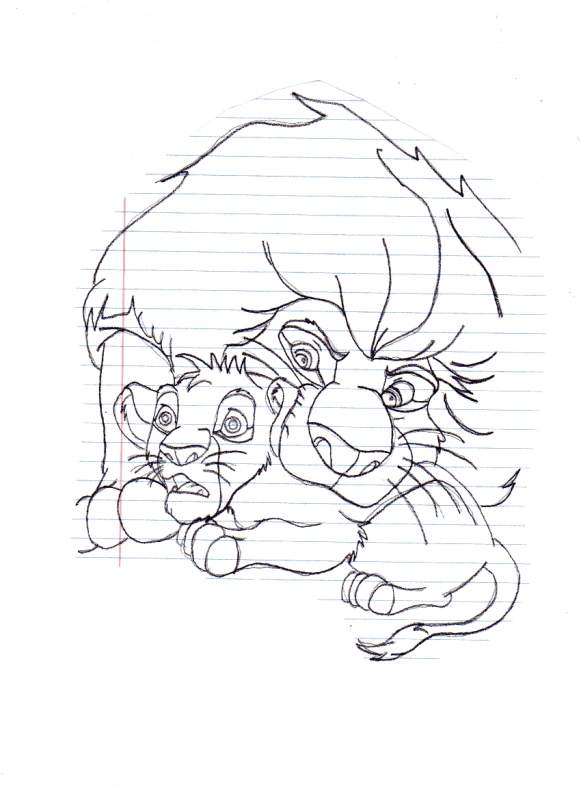 Simba and Mufasa 