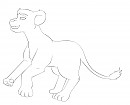 Lineart lionceau