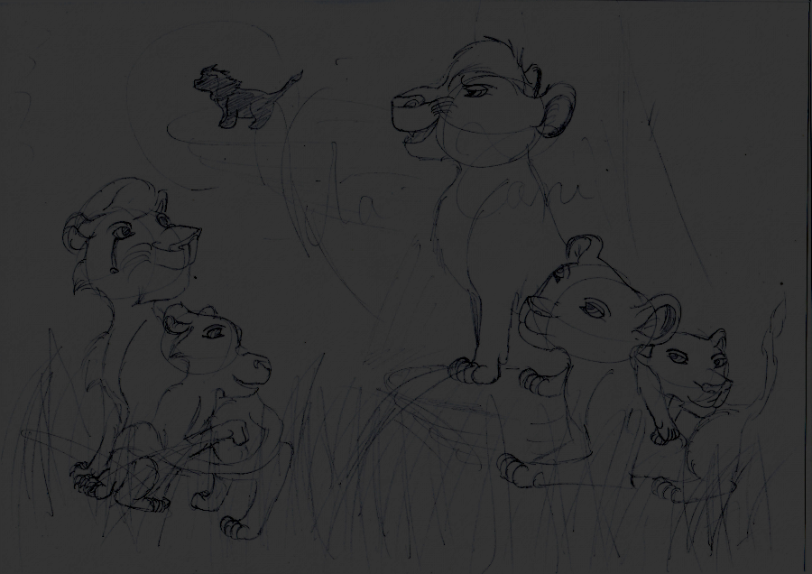 Mufasa,Taka,Sarafina and Sarabi.