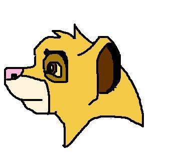 Simba as a cub