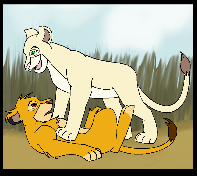 Simba and Nala ' pinned ya!'