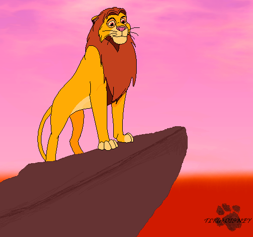 Simba on Pride Rock