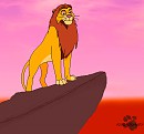 Simba on Pride Rock