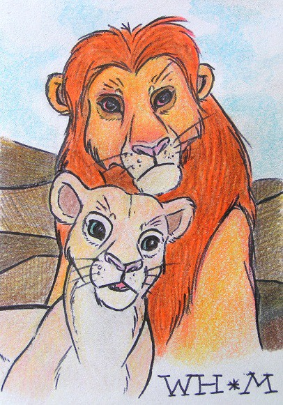 Realistic Simba and Nala