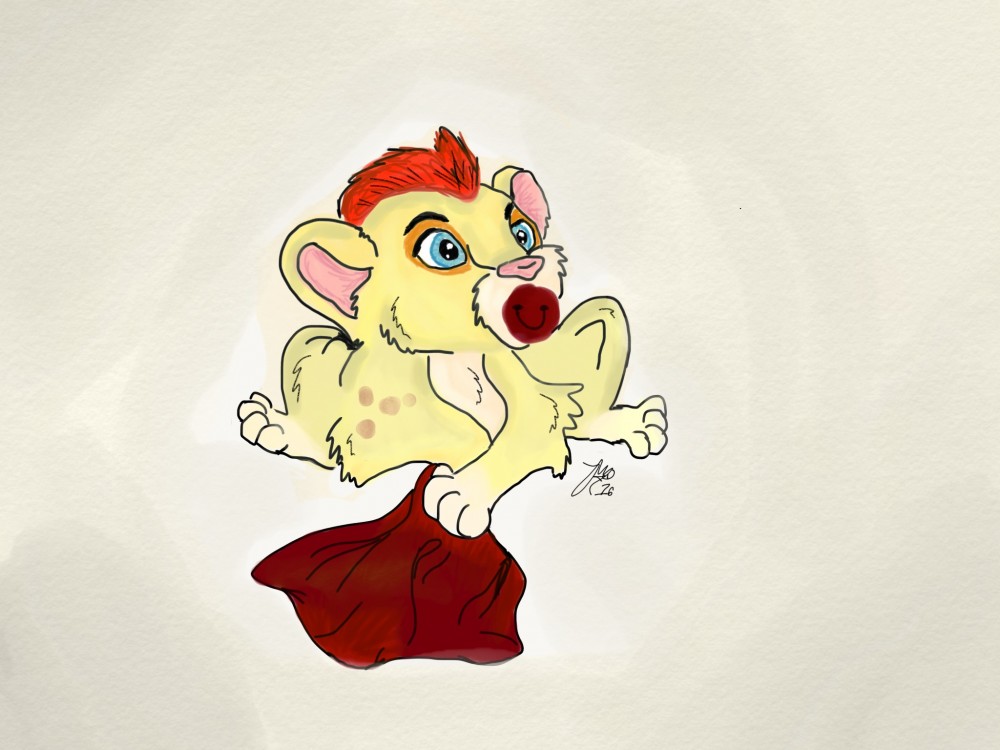 Lion the baby, he's so cuddly. :3