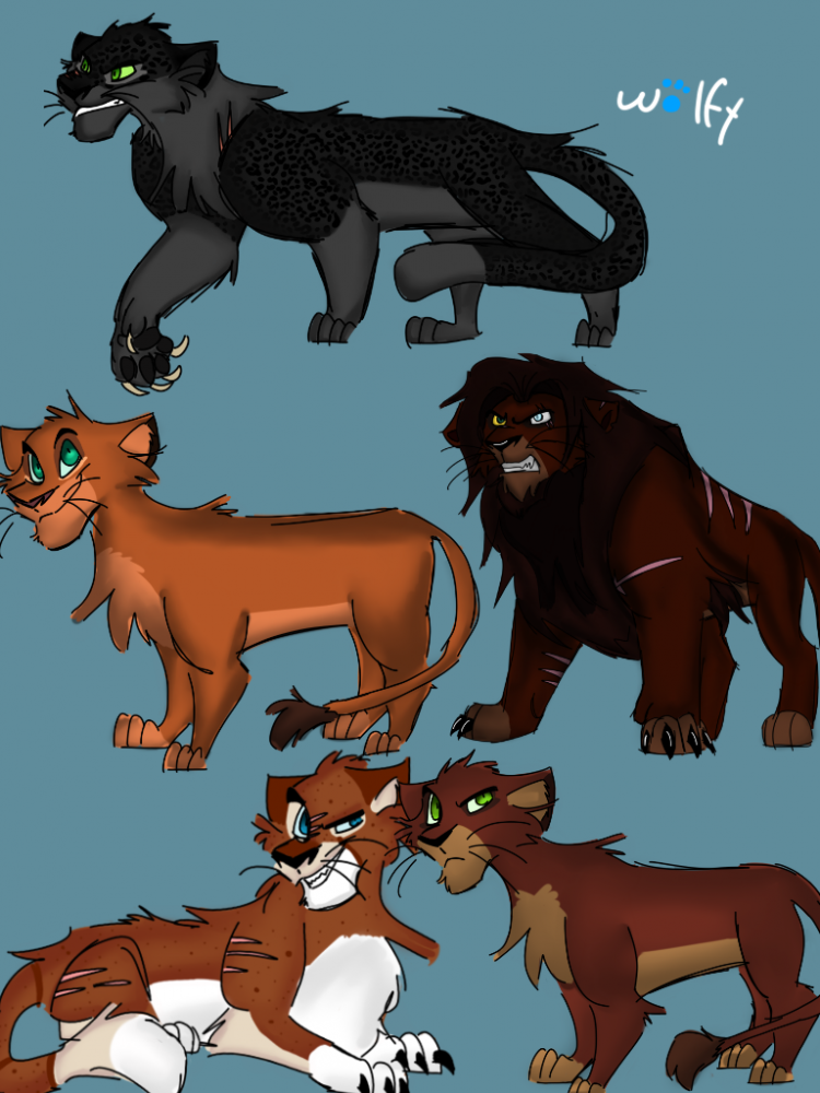 Ancien design de mes personnages adoption 