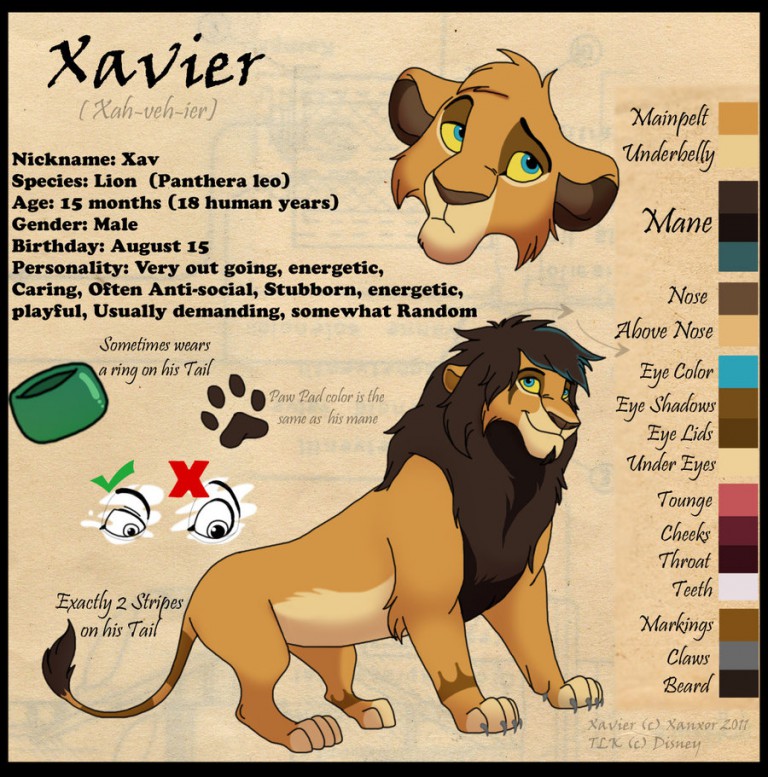 Xavier Reference Sheet