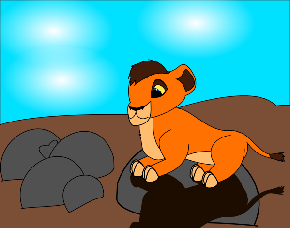 Yearoo on a rock