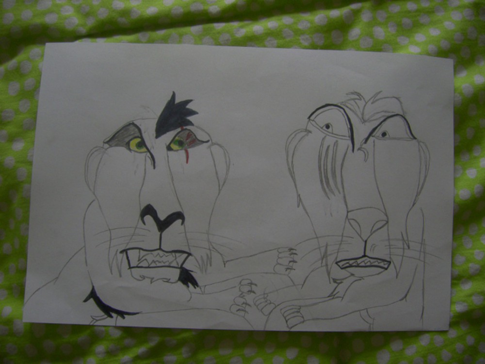 Taka et Mufasa petits .