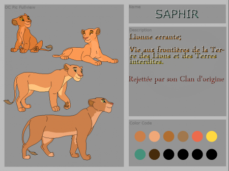 Detail Saphir / Saphir-la-lionne