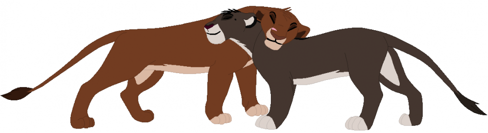 Art Trade w/ DakotaWereWolf - Fang & Faith   