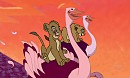 Driving ostriches