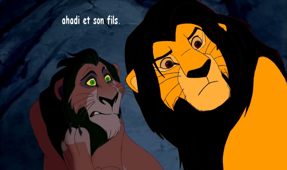 ahadi pret pour se battre avec son fils.