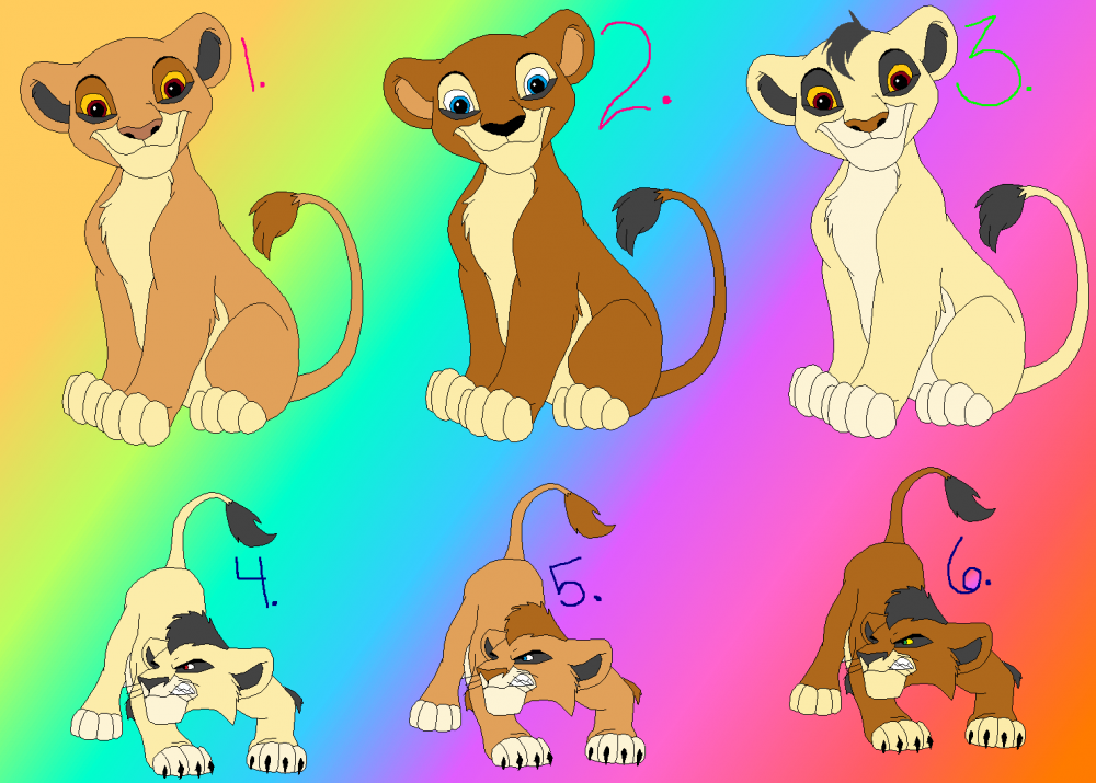 Lion and Lioness Adoptables(Read First)