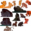 Simba, Kovu, Kiara, and Nala Cutouts(Free to use)