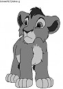 Lion Cub Lineart