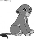Lion Cub Lineart 2