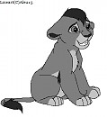 Lion Cub Lineart 2(Male Version)