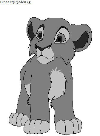 Lion Cub Lineart(Female Version)