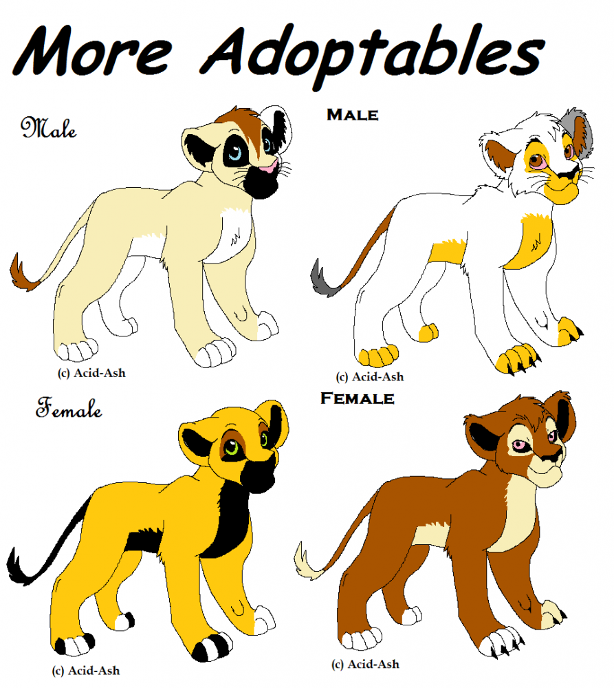 Lion and Lioness Adoptables 2
