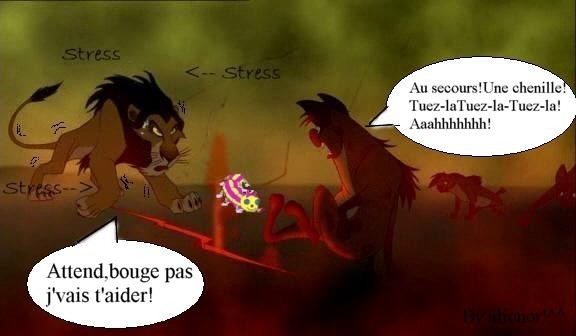 Banzai et Scar VS Camille-la-chenille!^^