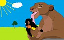 {AT avec sacri'} un petit bain.
