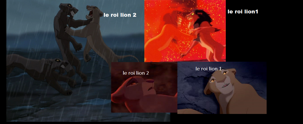 le roi lion 1 et le roi lion 2