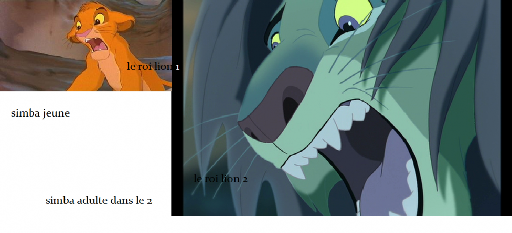 le roi lion 1 et 2....
