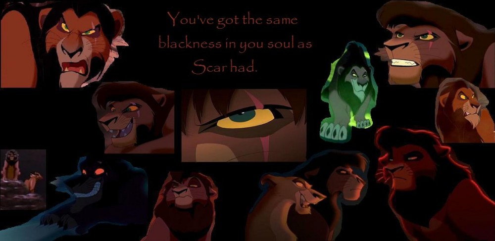You have the same blackness in your soul...